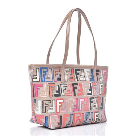 fendi multicolor tote|Fendi zucca shopper tote.